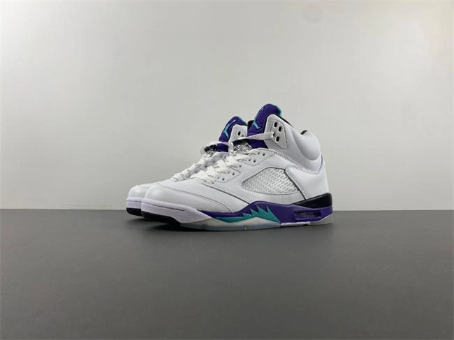 Sleek Air Jordan 5 Retro Grape 136027- 3989