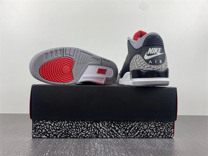 Jordan 3 Retro Black Cement 854262- WaterResistant 3815