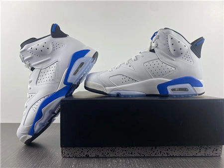 Jordan 6 Retro Sport Blue  384664- Stylish 4028