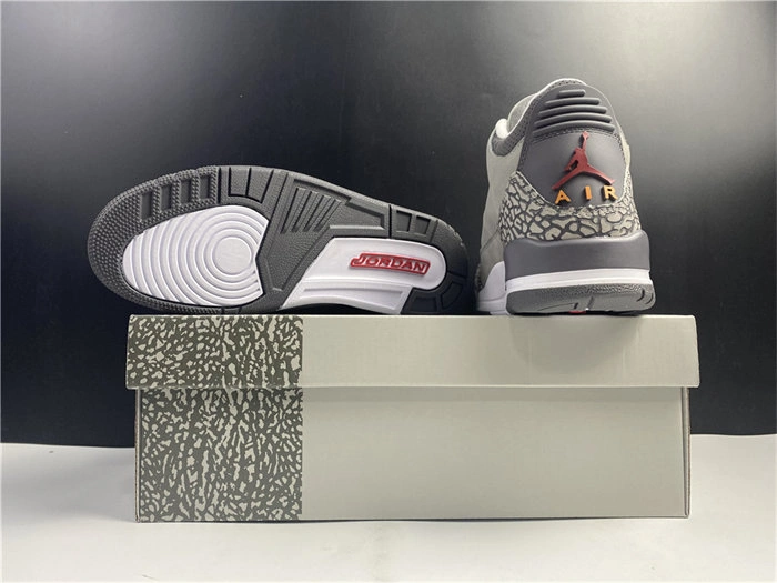 Unique Jordan3 Cool Grey CT8532- 3844