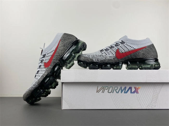 WaterResistant Nike Air VaporMax Platinum Red Black 849558- 5278