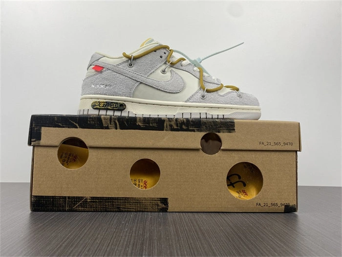 ZipUp Nike Dunk Low Off-White Lot 37 DJ0950- 4745