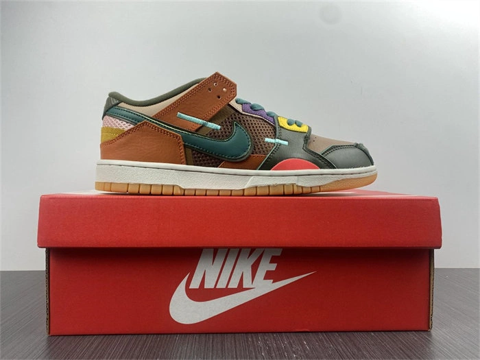 Bold Nike Dunk Low Scrap Archeo Brown DB0500- 4827