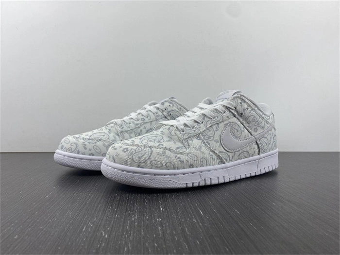Nike Dunk Low White Paisley DJ9955- FastDry 4733
