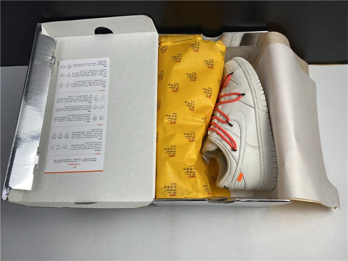 OdorResistant Off-White x Nike Dunk Low CT0856- 4897